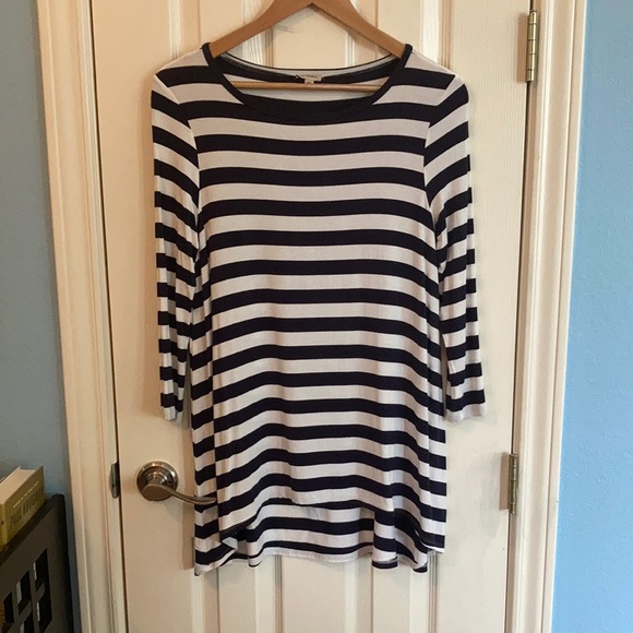 Cremieux striped tunic blouse, XS - Picture 1 of 4